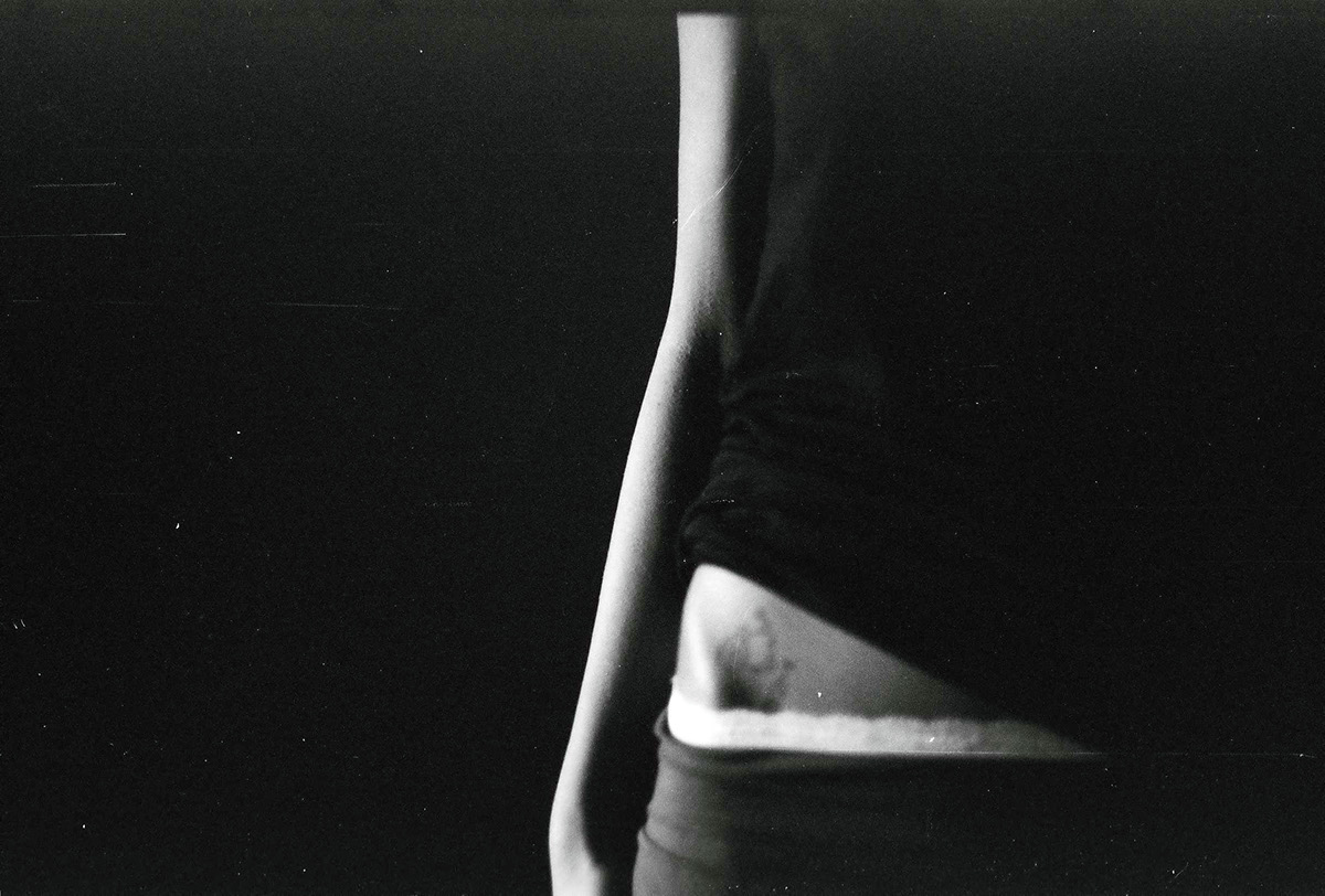 tamar burduli analog portrait black and white vintage girl female light body skin skinny sensual bones