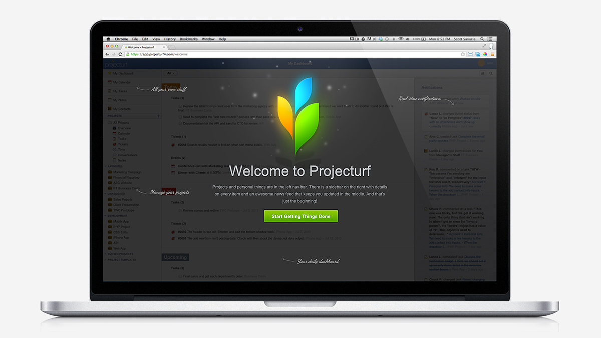 Project management PM app web app Icon interaction design