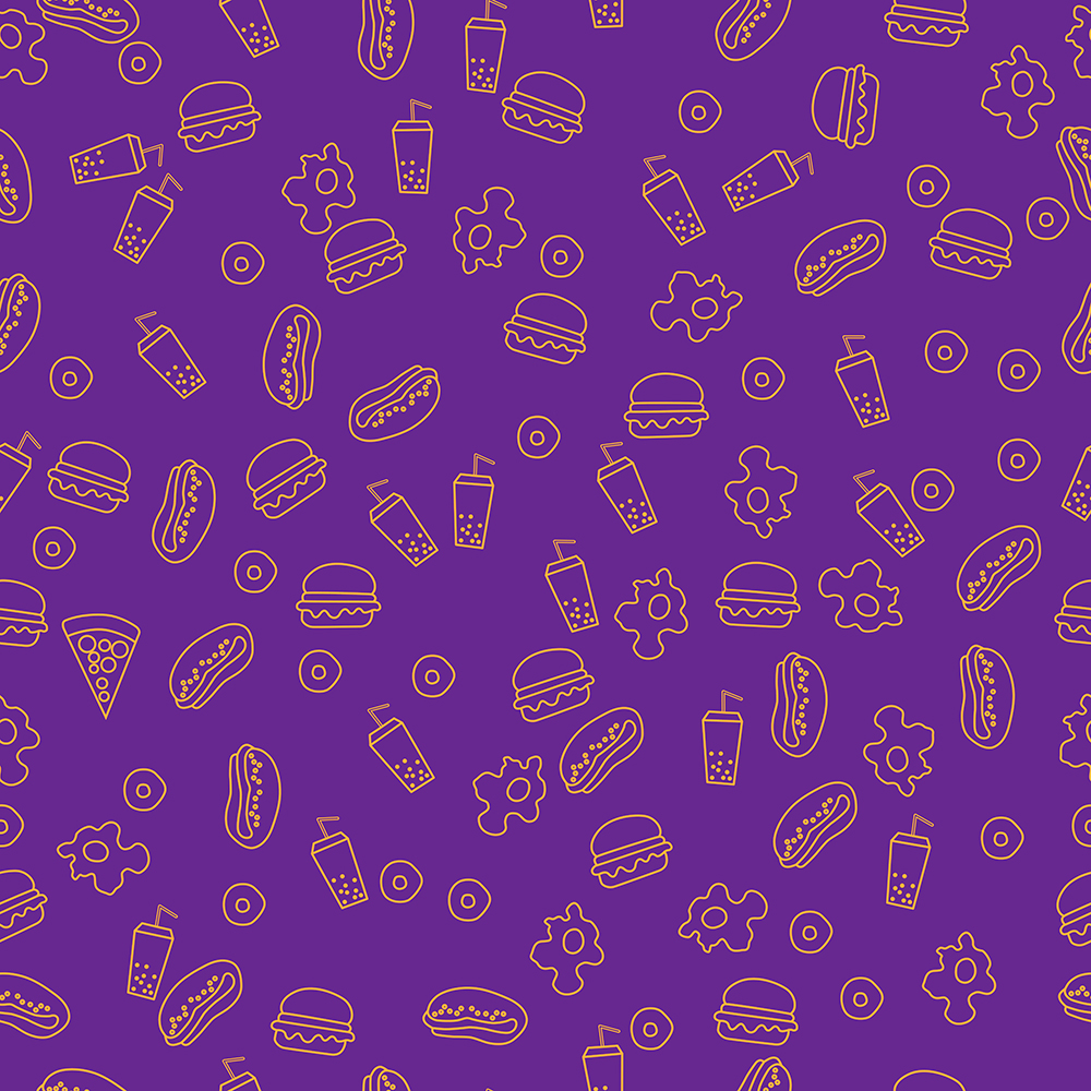 Seamless food background patterns on Behance