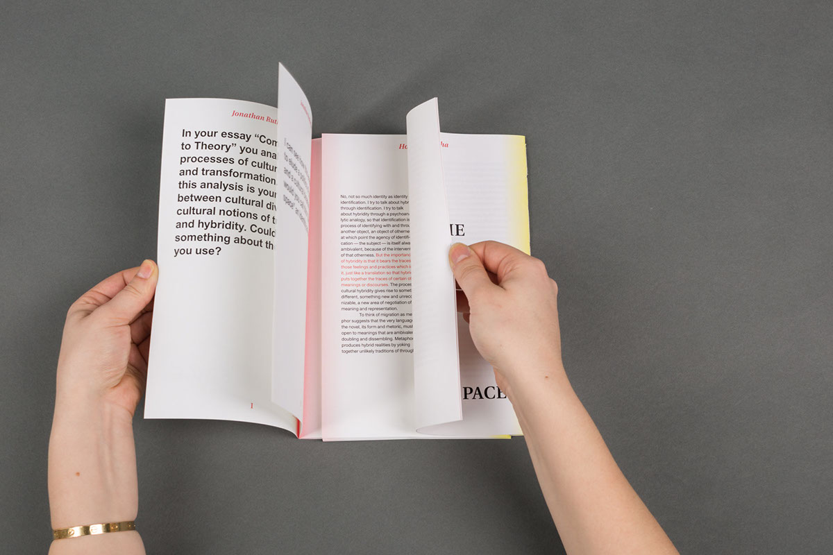 interactive book Bookdesign gradient thirdspace