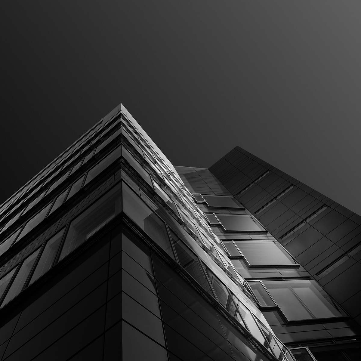 black and white geometry building lines architectural photography Urban Landscape luxembourg
