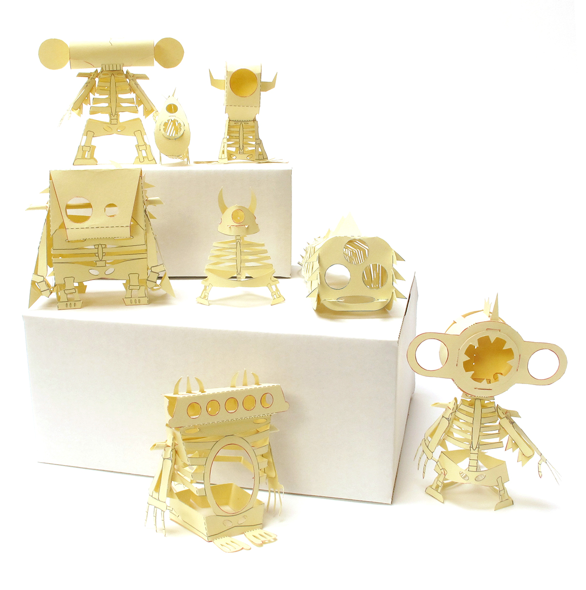 monsters  paper craft toys paper toy paper craft