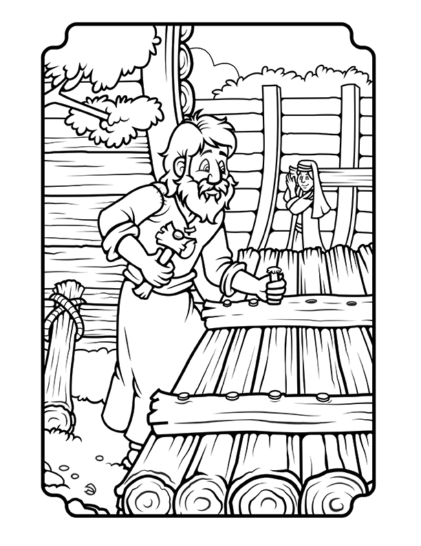 Bible Stories Coloring Pages linework