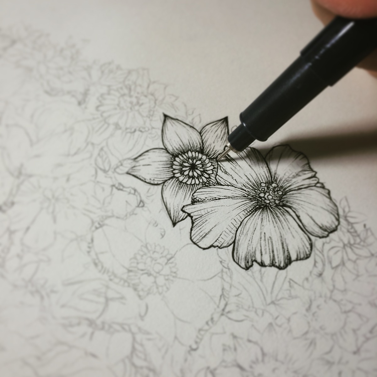 color doodle flower botanical colorful art baby ink sketch design youtube video pencil tokyo gif