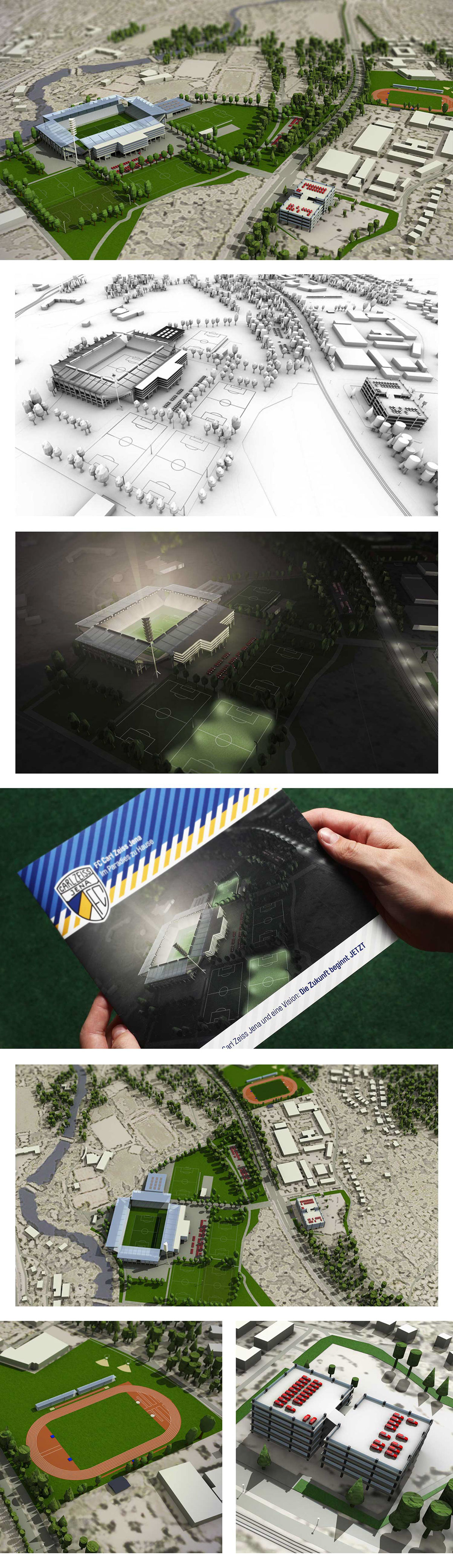 jena stadion 3D Visualisierung rendering 3d modell