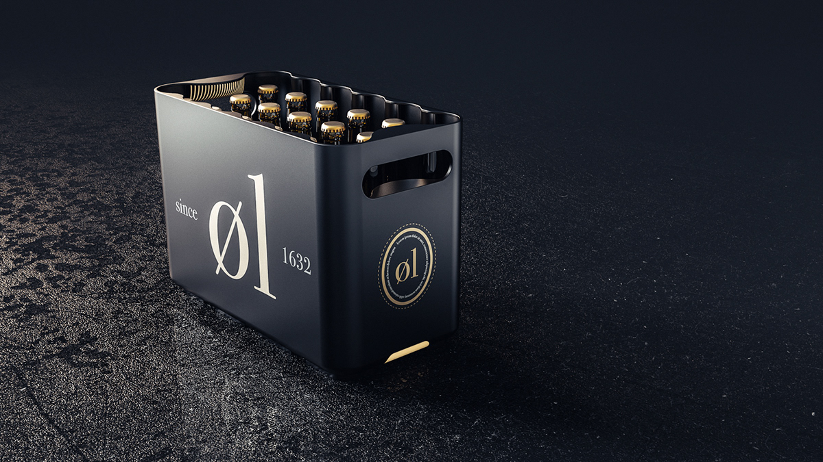 beer crate design industrialdesign keyshot Render rendering 3D student productdesign