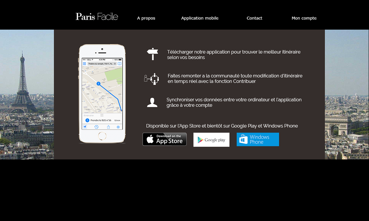 cartography handicap Webdesign Mobile app