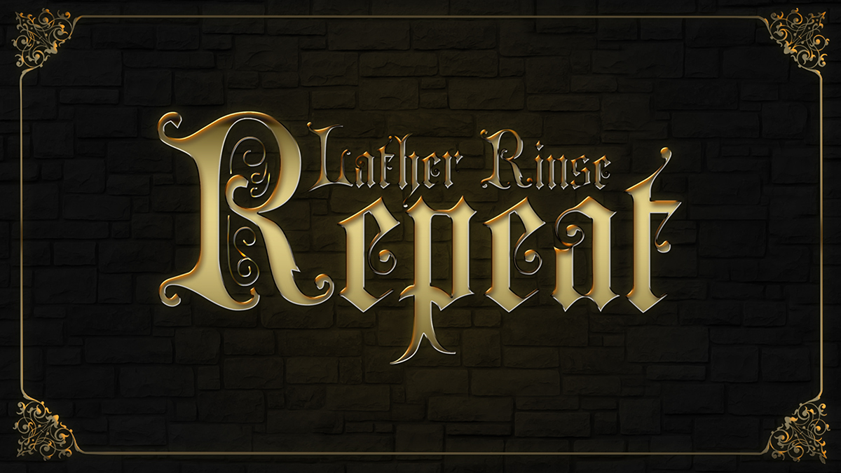 lather rinse repeat game masthead Lather Rinse Repeat splash screen poster lrr
