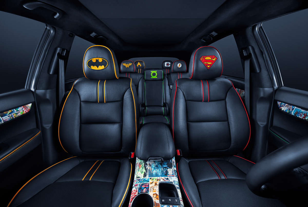 kia justice league dc Cars car retouching Dc Comics batman superman comics comic-con composite photography product retouching car photography