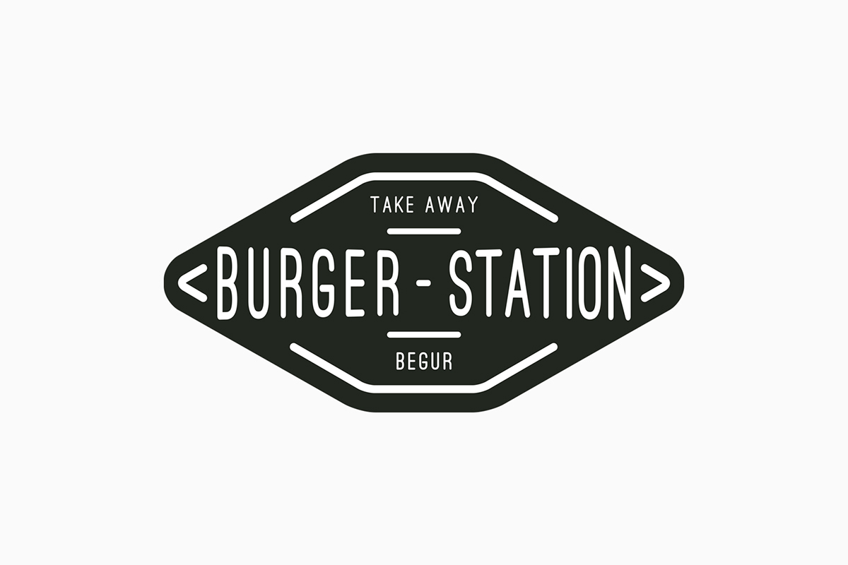 logo Stationery burger Km 0 gourmet Pack spain