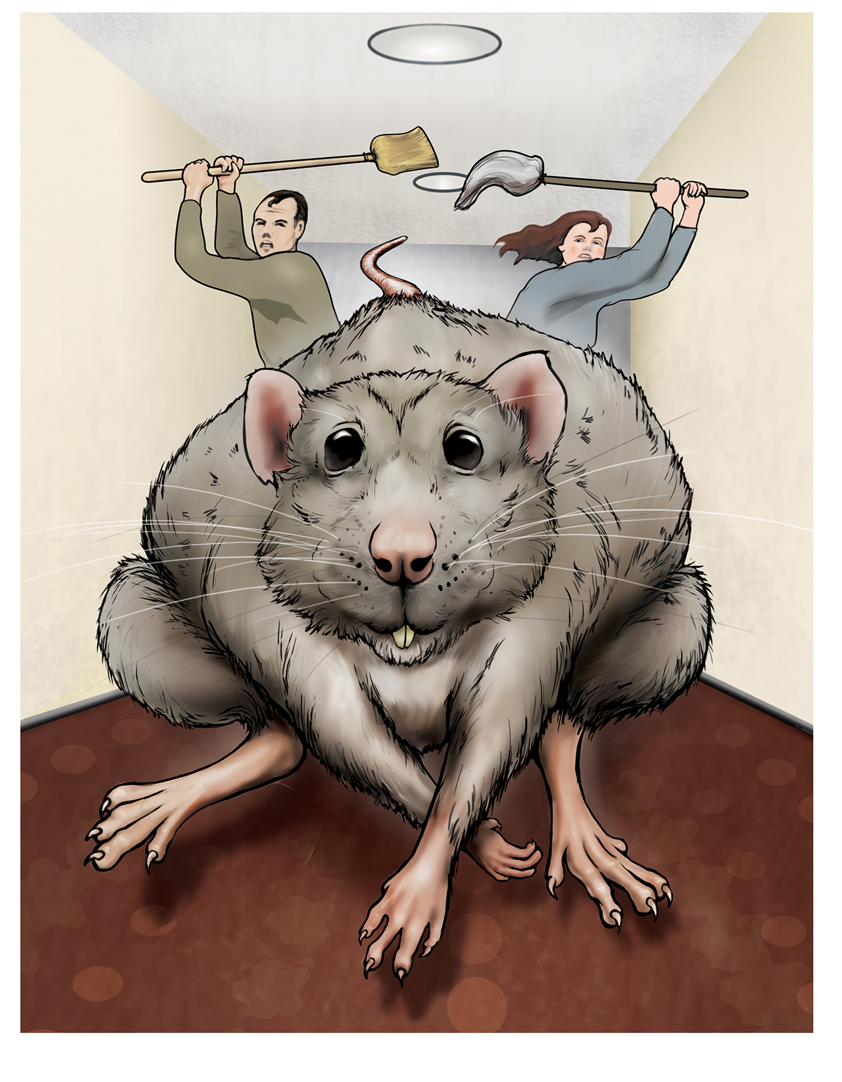 animal rat photoshop story digital book wacom process Character