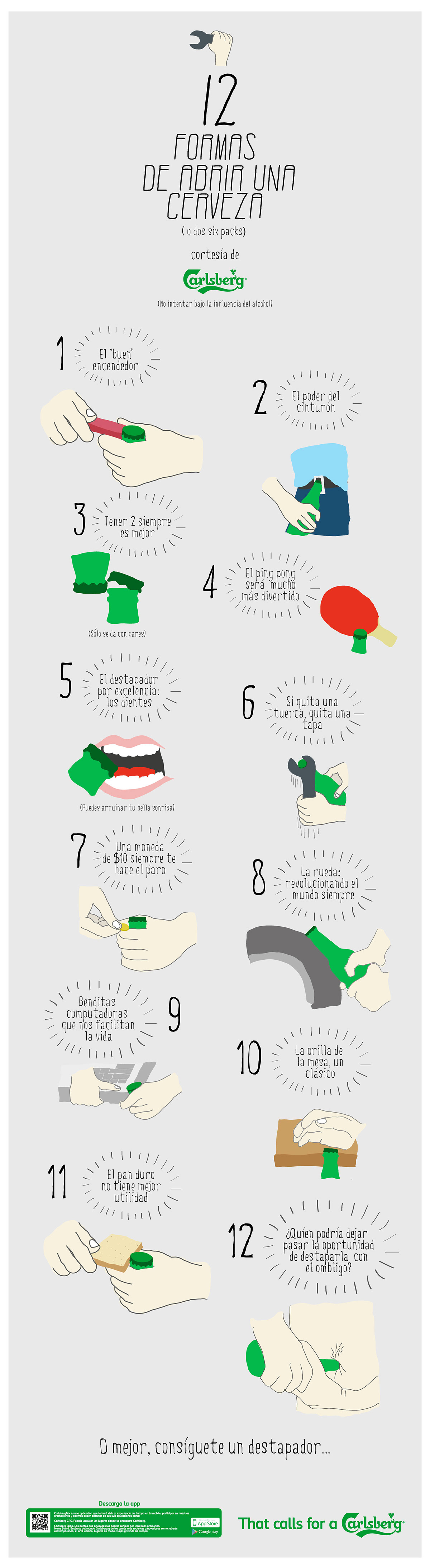 Carlsberg infographic beer Media content hand draw