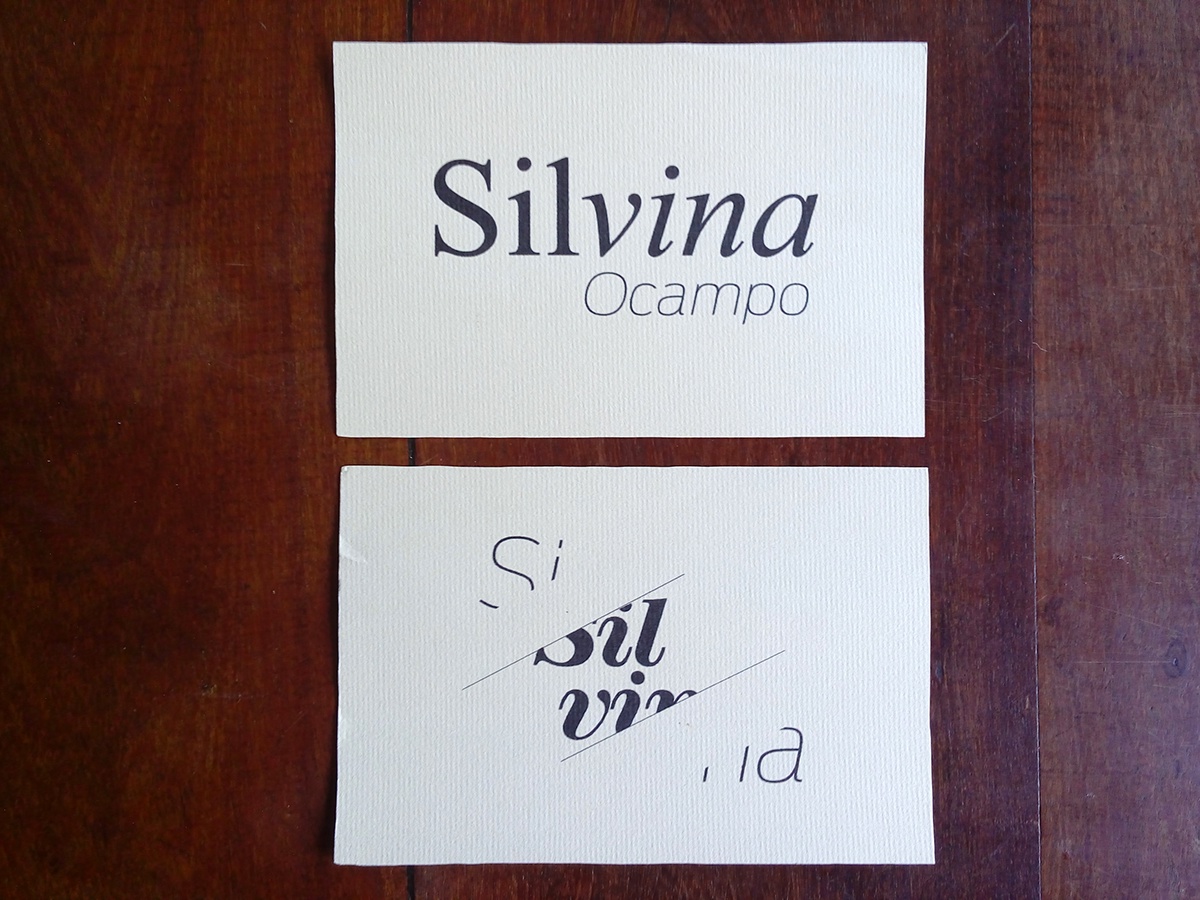 editorial Silvina ocampo tipografia gonzalez especial