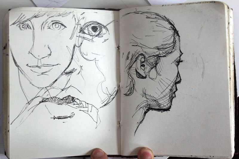 sketch ink sketchbook