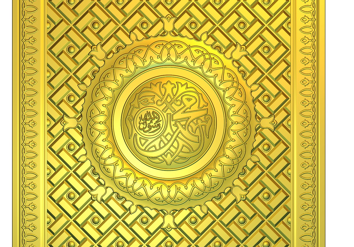 door Doors Sculpt artcam KSA hany dawood product designer calligraph islamic pattern art cnc 3d Models islamic design door masjid nabwi