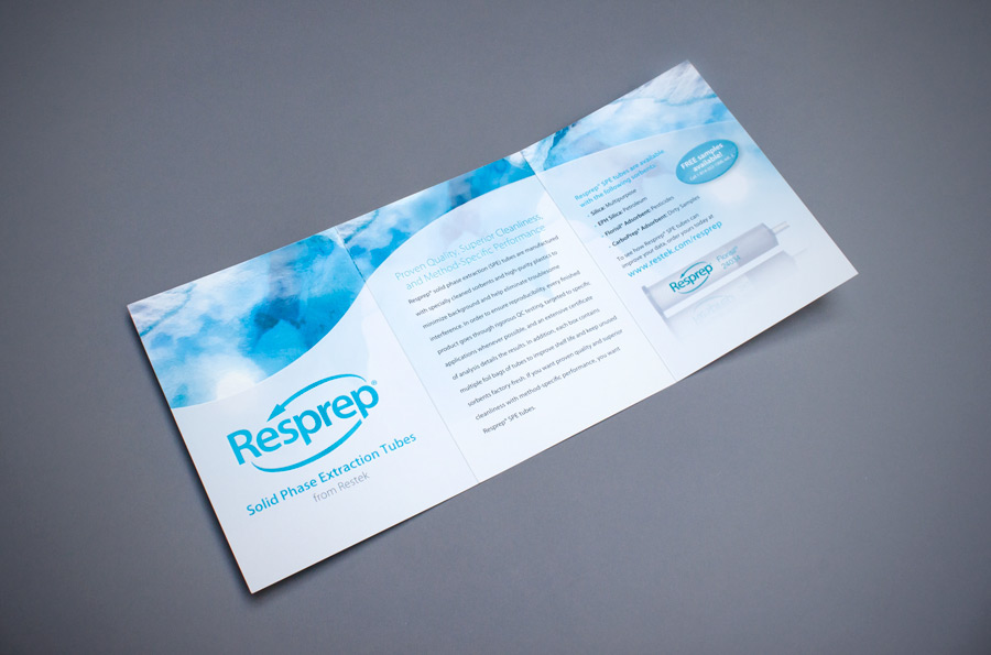 brochure  envelope Restek  Resprep  tubes Email print chromatography