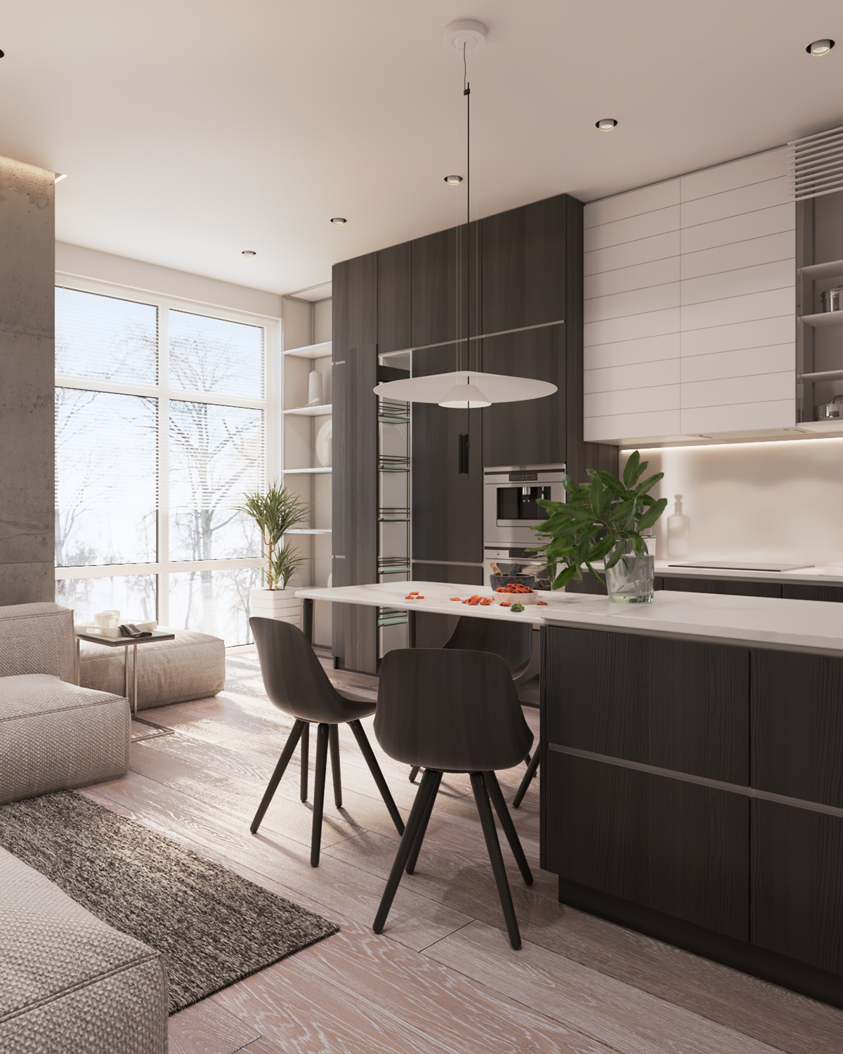 Interior interior design  visualization design concept apartment Kyiv