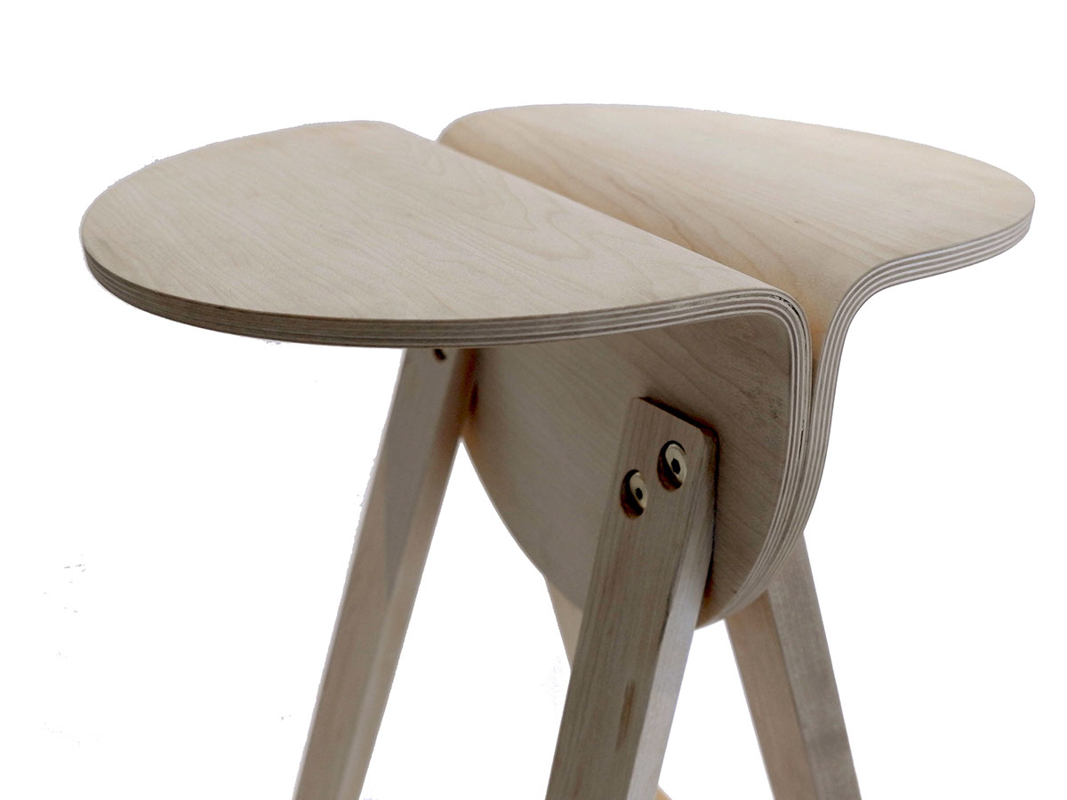 wood maple furniture product stool barstool seating