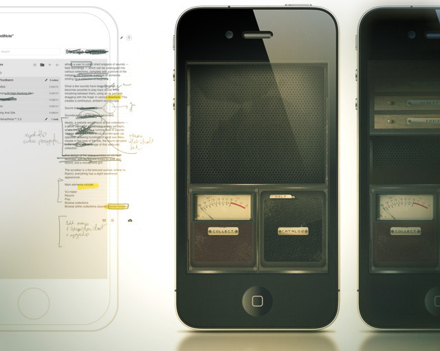 iphone app GUI user interface product