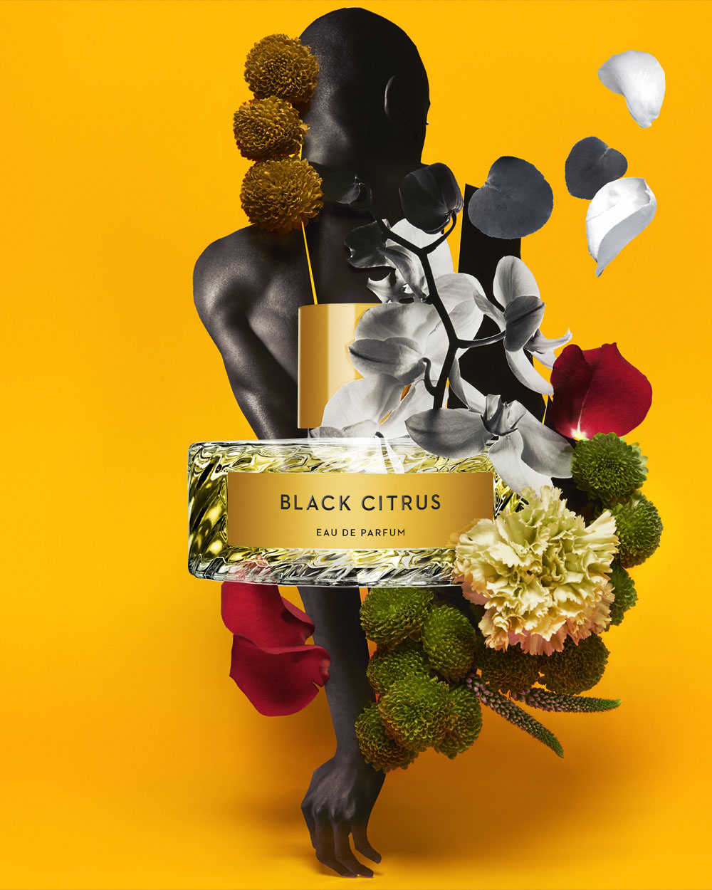 luxury design collage parfume perfume shop-in-shop yellow pattern New York premium graphic