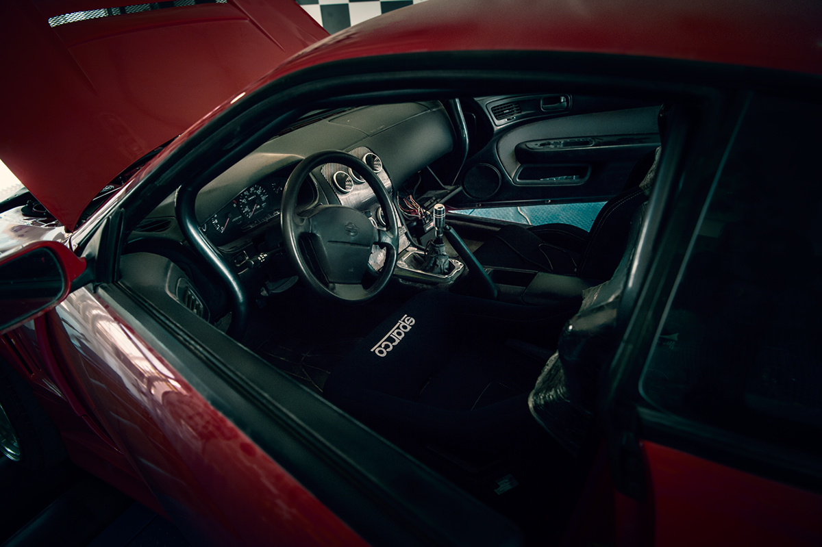 Nissan Silvia Engine automotive   Nissan red dubai Photography 