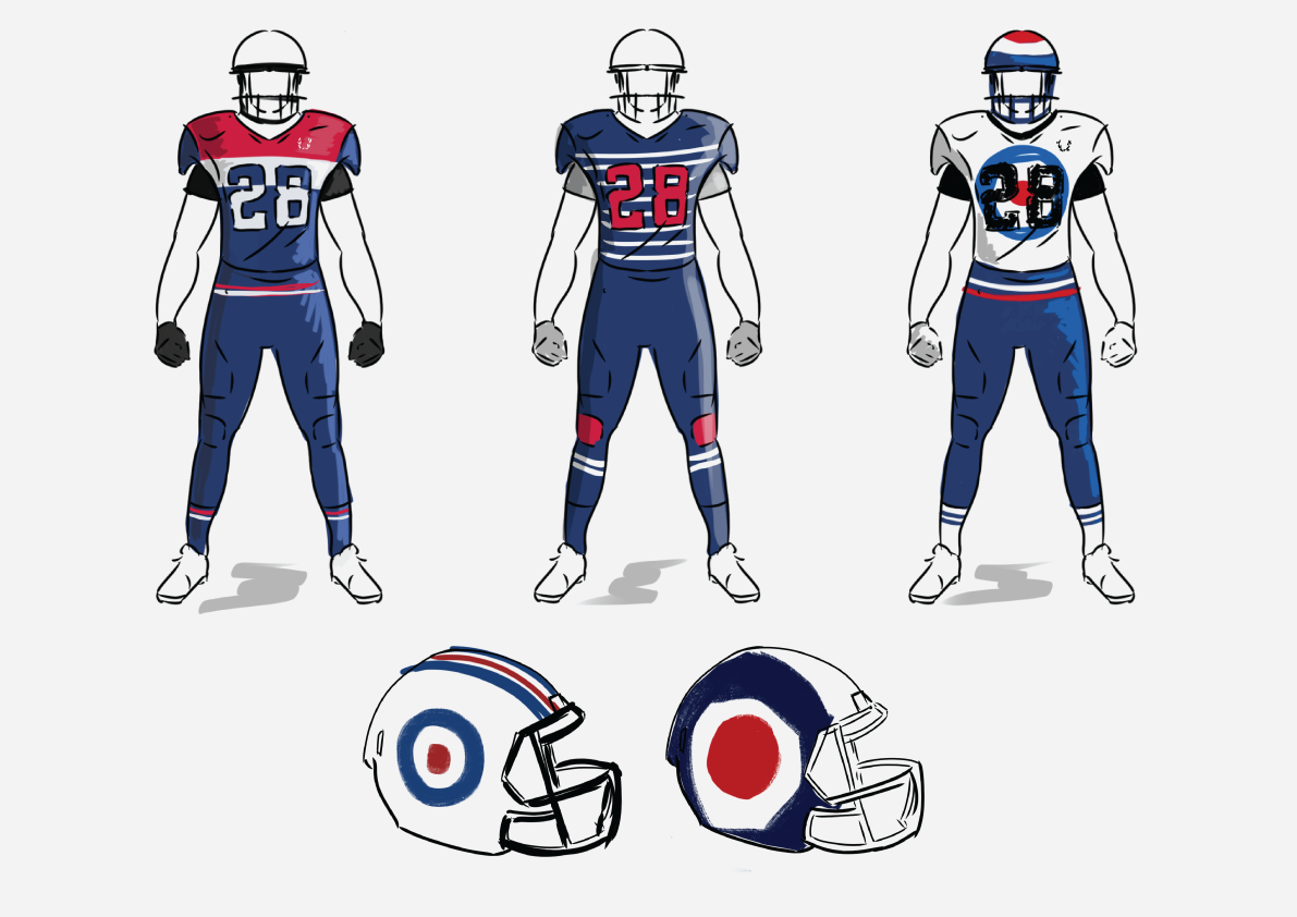 nfl british punk design sports team kit logo