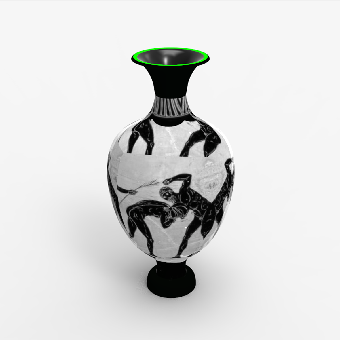 3d modeling animals colors cuttlefish greek mythology keyshot Nature Render Vase visualization