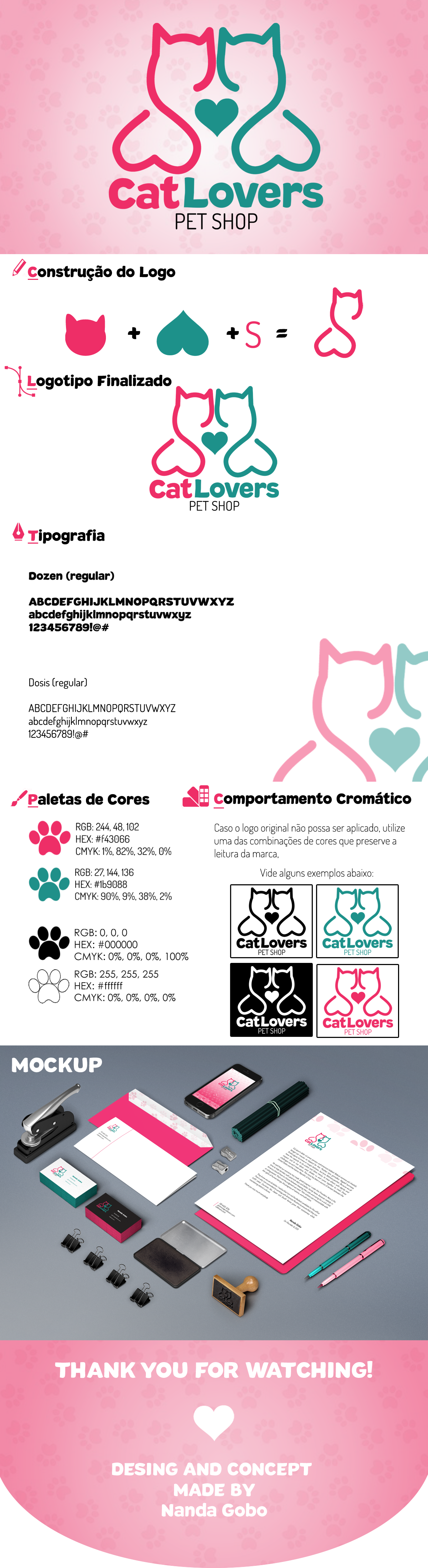 visual identidy marca pet shop petshop Cat