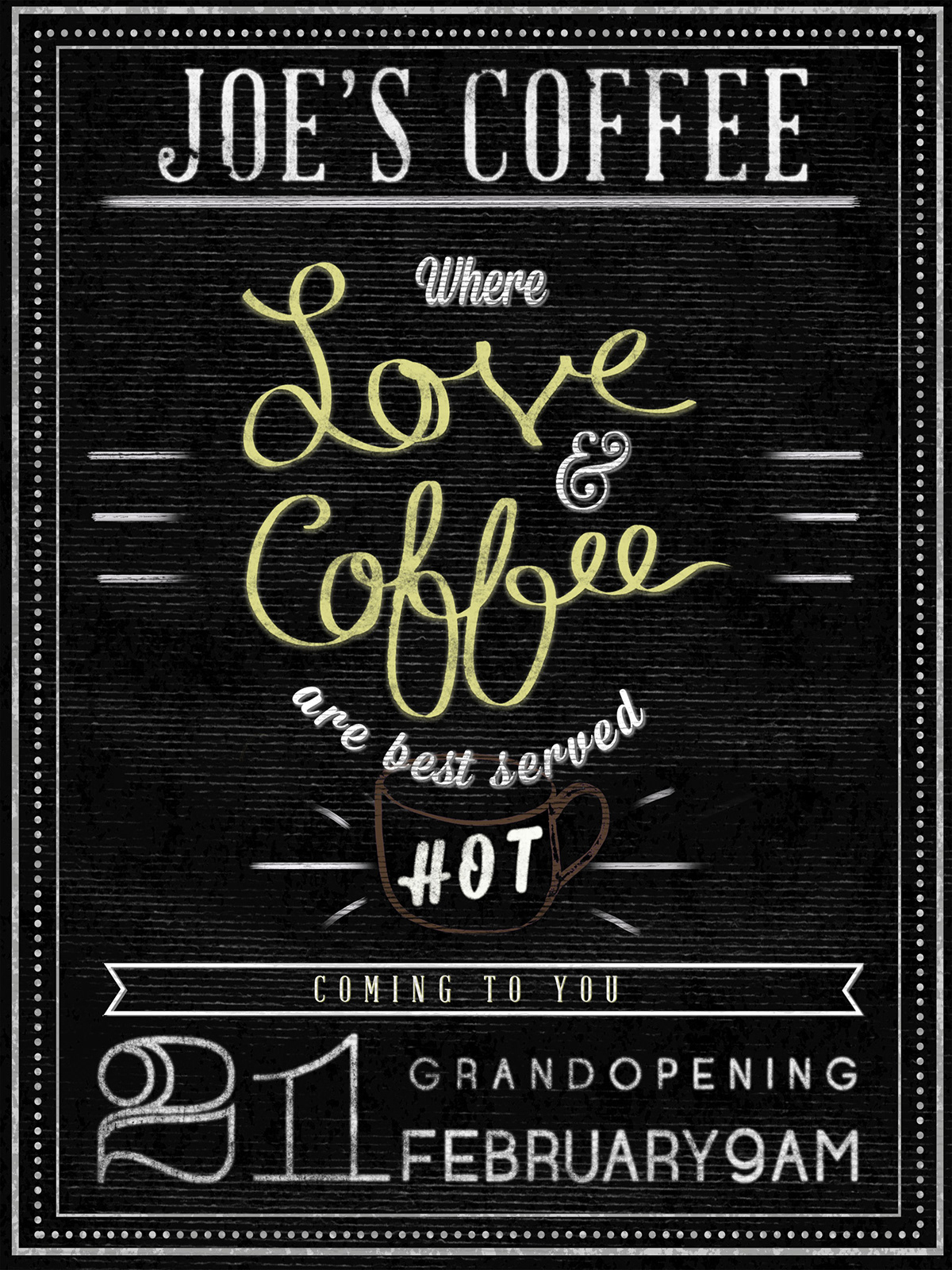 poster Coffee textures coffee shop