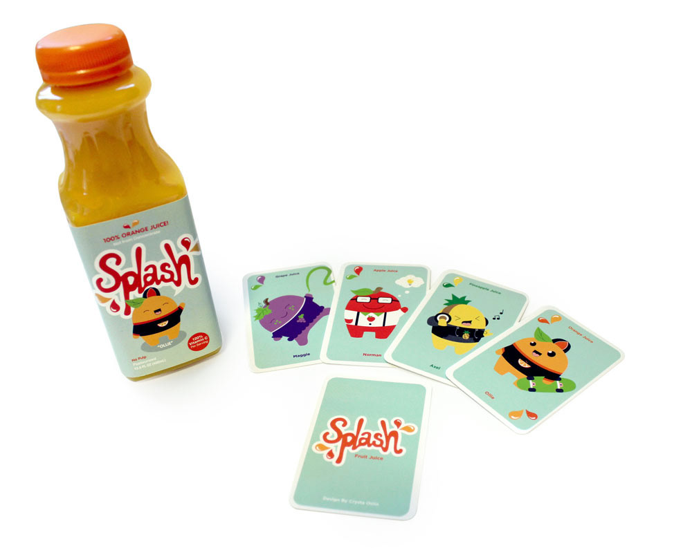 Orange Juice Fruit trading cards characters vector beverage graphic design  Packaging