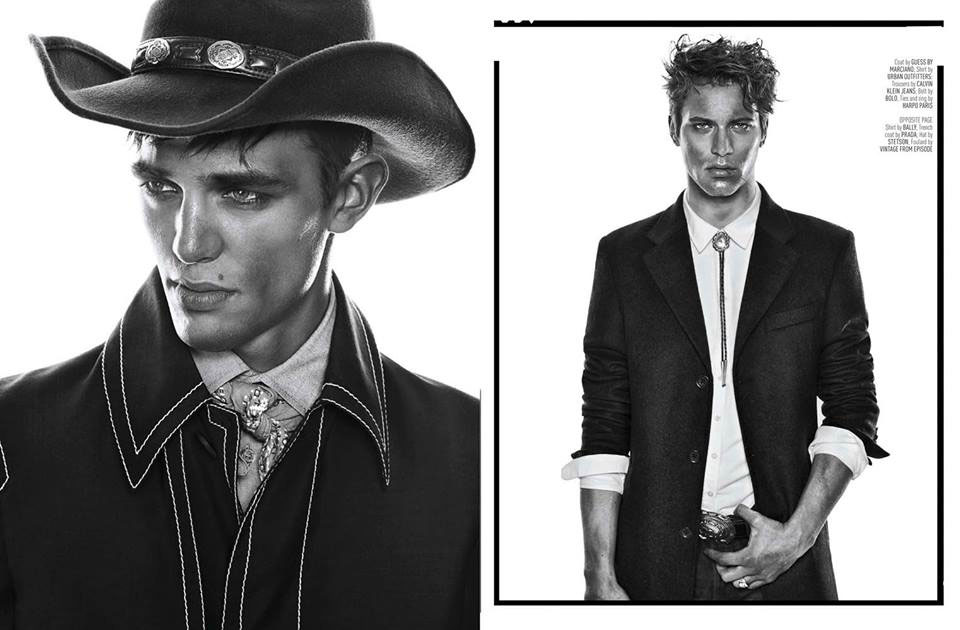 models modelling studio male shooting Outfits agency story cowboy editorial