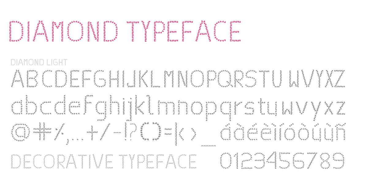 tipography diamond  font graphic FontLab
