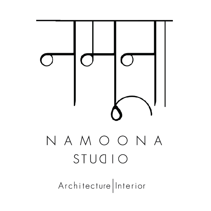 namoon architecture visiting card square black and white devnagri Typeface