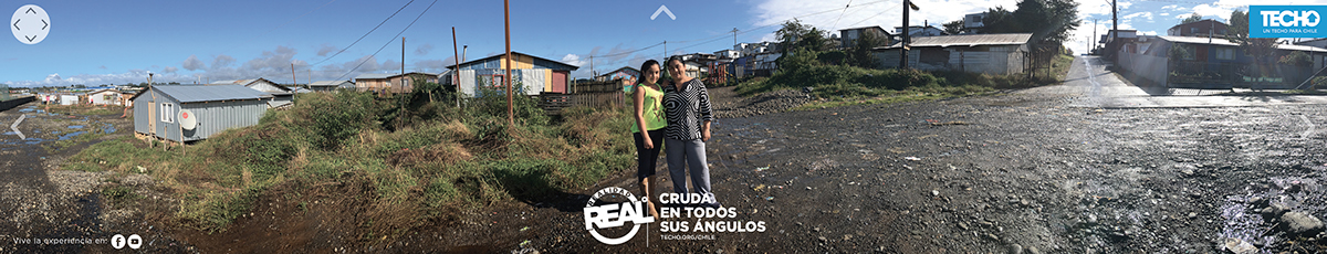 pobreza Techo Chile chile campamentos 360 grados panoramica Fotografia Realidad Real