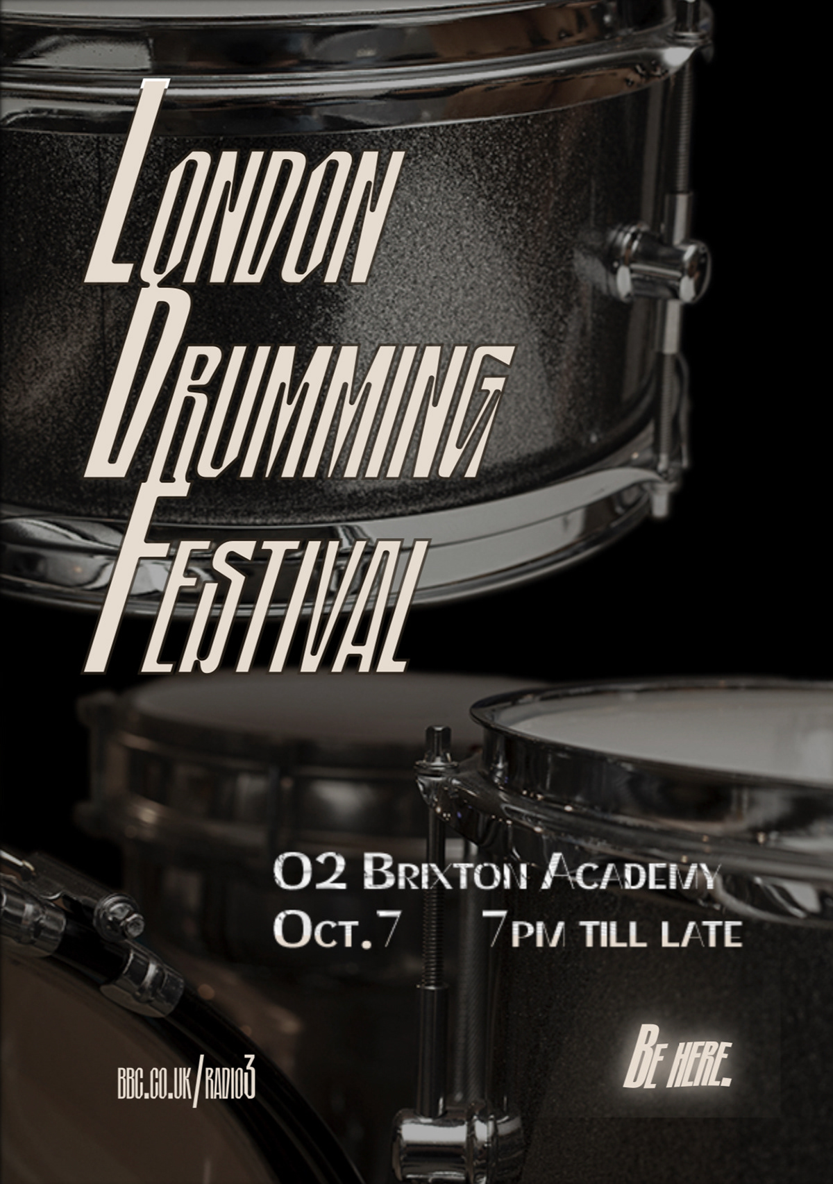 poster printable drumming music promotion