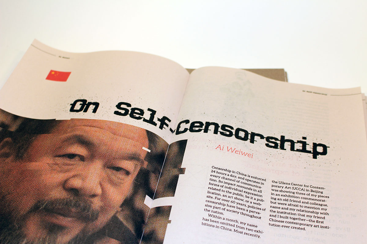 activism exhibit ideas of influence rights museum Ai Weiwei Shepard Fairey julian assange billboard brochure Booklet political social
