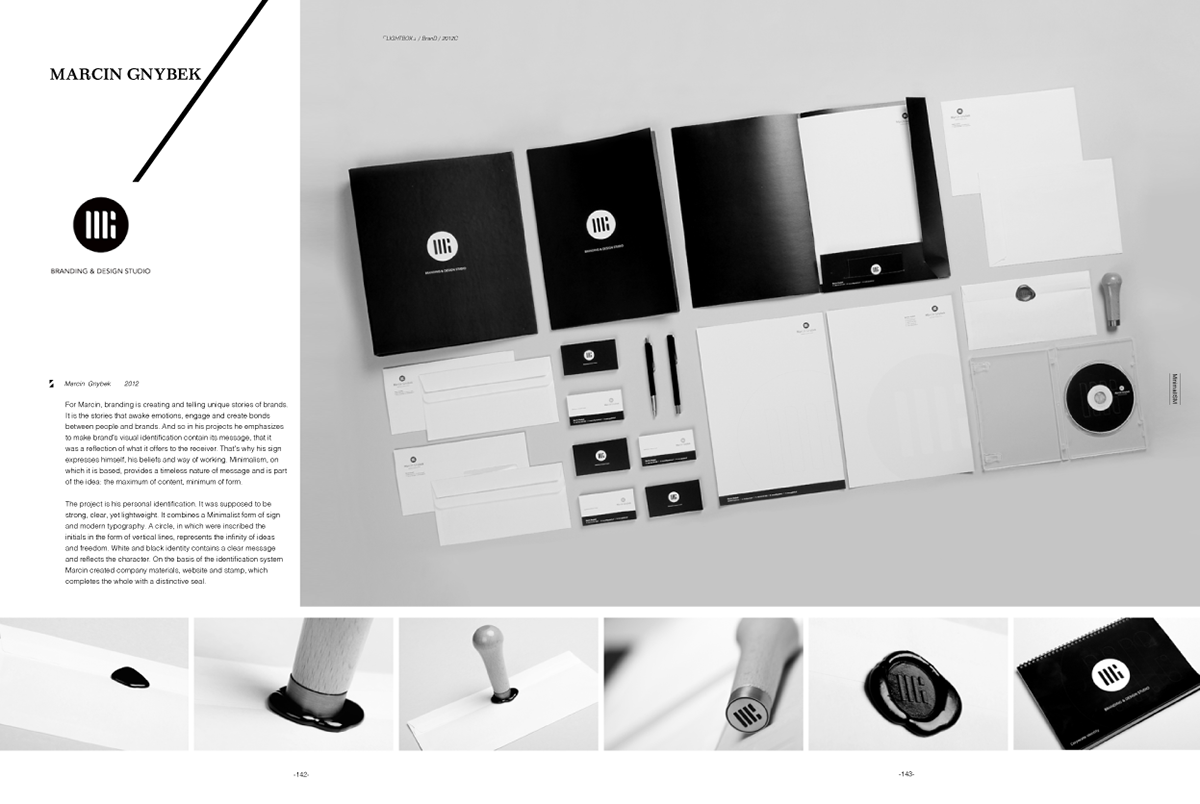 minimal zen brand design black and white