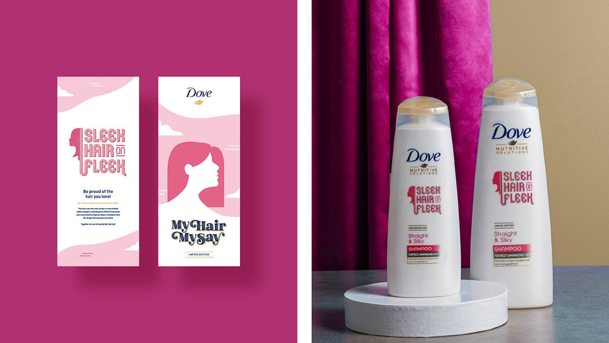 dove shampoo haircare hair bottle cosmetics beauty brand Packaging skincare