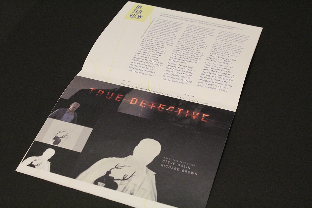 patrick claire True Detective  book design