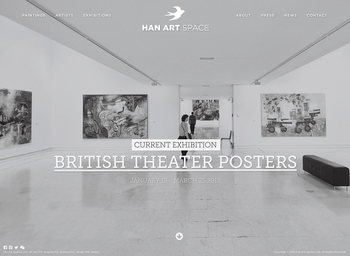 hanart agency art museum Exhibition  taiwan asia apac tainan Art Space art agency Website