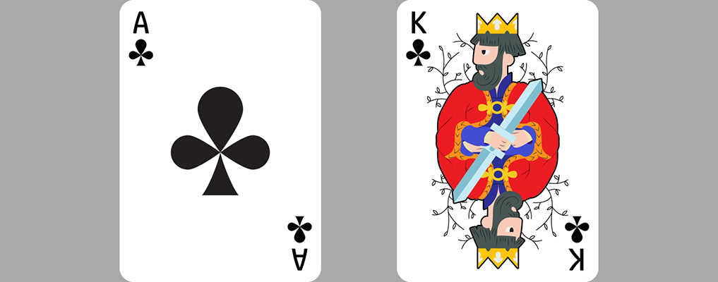 print queen king jack joker spades hearts diamonds clubs