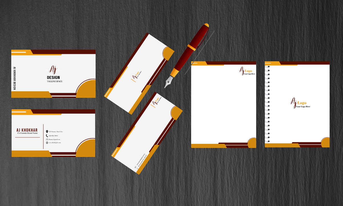 Brand Design brand identity business card envlope design graphic design  letterhead notepad design stationary stationery design