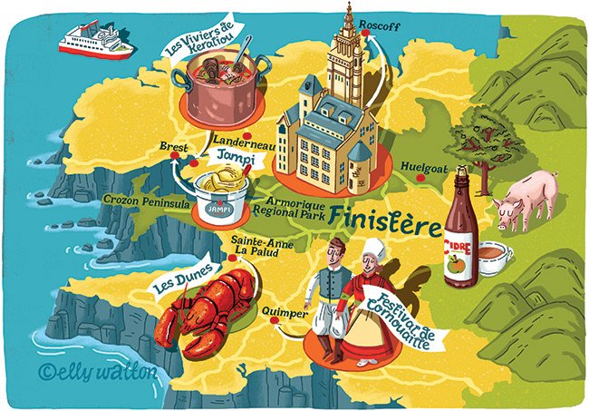 Adobe Portfolio map illustration maps map cartography vacation Holiday weekend Waitrose destination visit britain UK world
