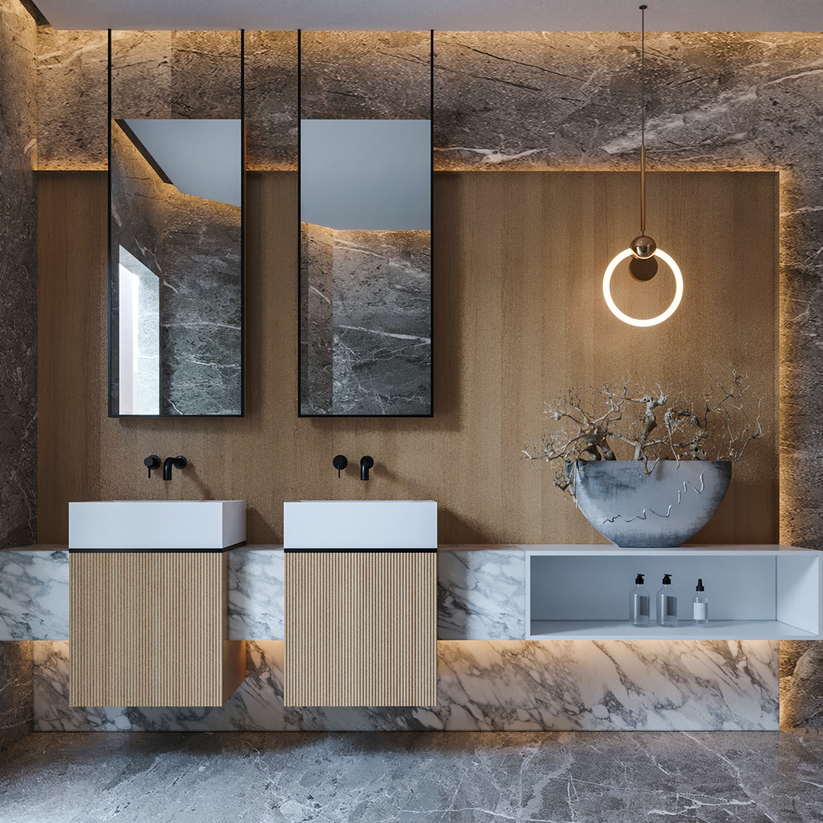 3dmax architecture visualization interior design  modern corona Render archviz 3D