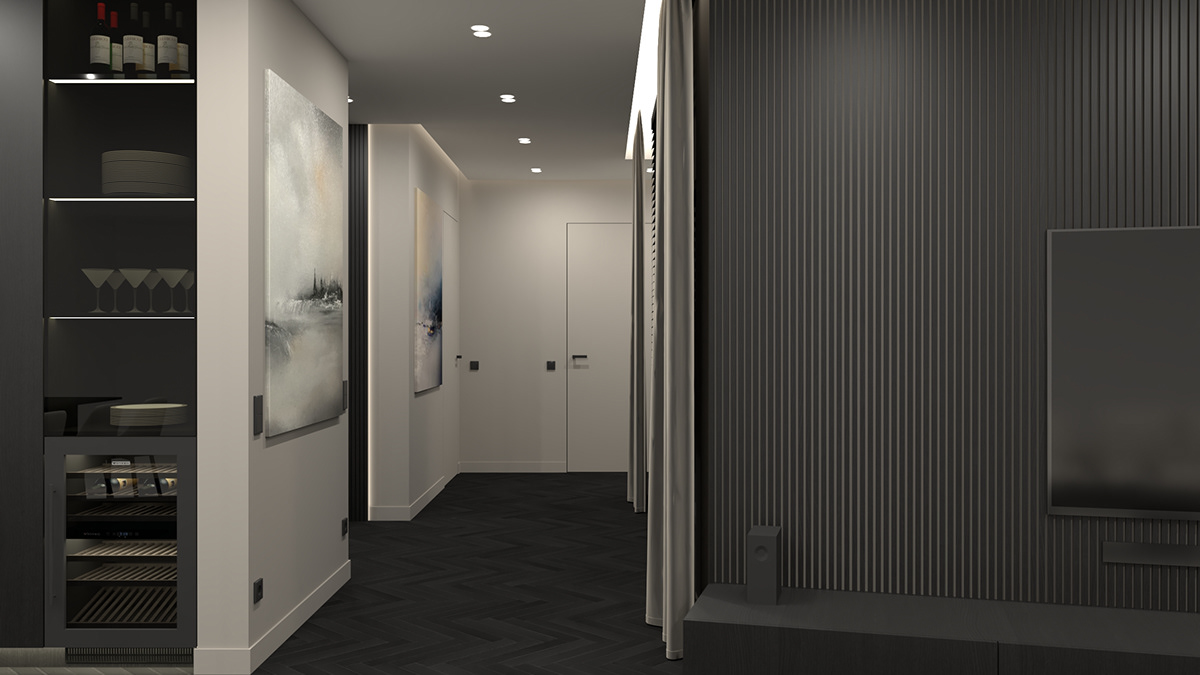 3D architecture design Interior modern SketchUP visualization vray