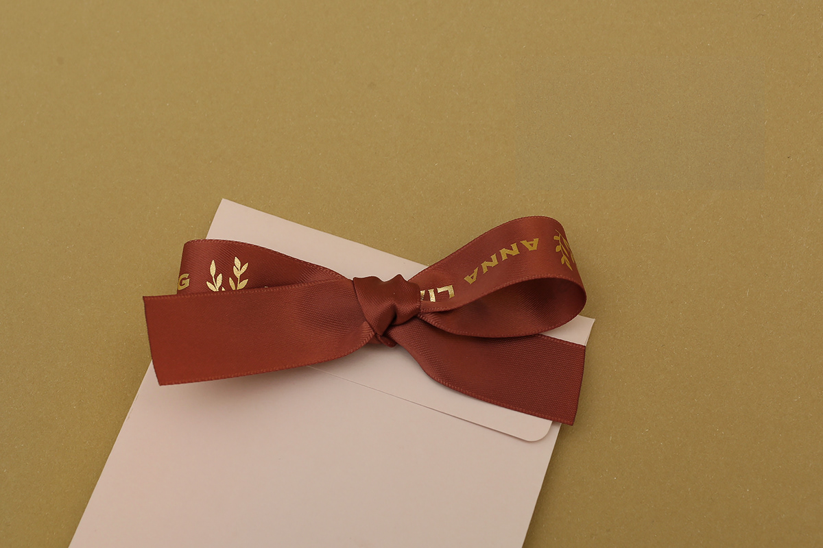 wedding gift box wedding invitation map ribbon sleeve box gratitude card brick red pink foil stamping gift set