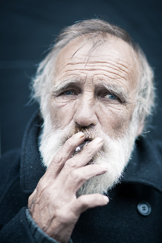 portrait beard White Beard  old man Blue Eyes