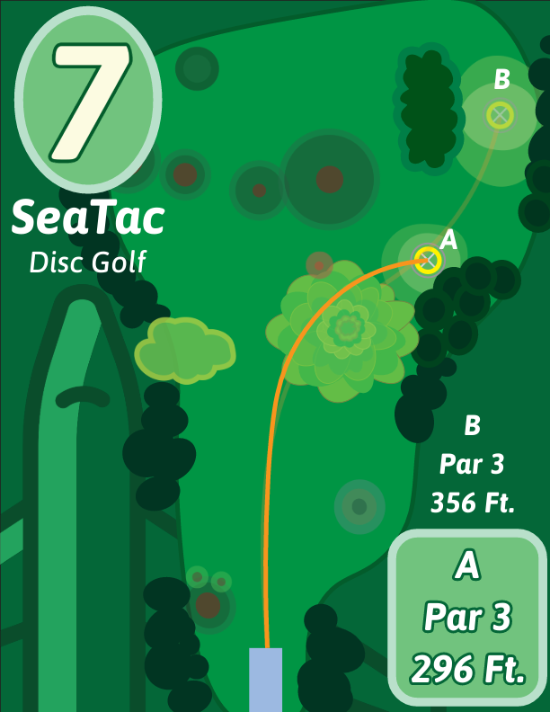 graphic adobe illustrator visual identity Signage map seattle sports Washington Disc Golf PNW