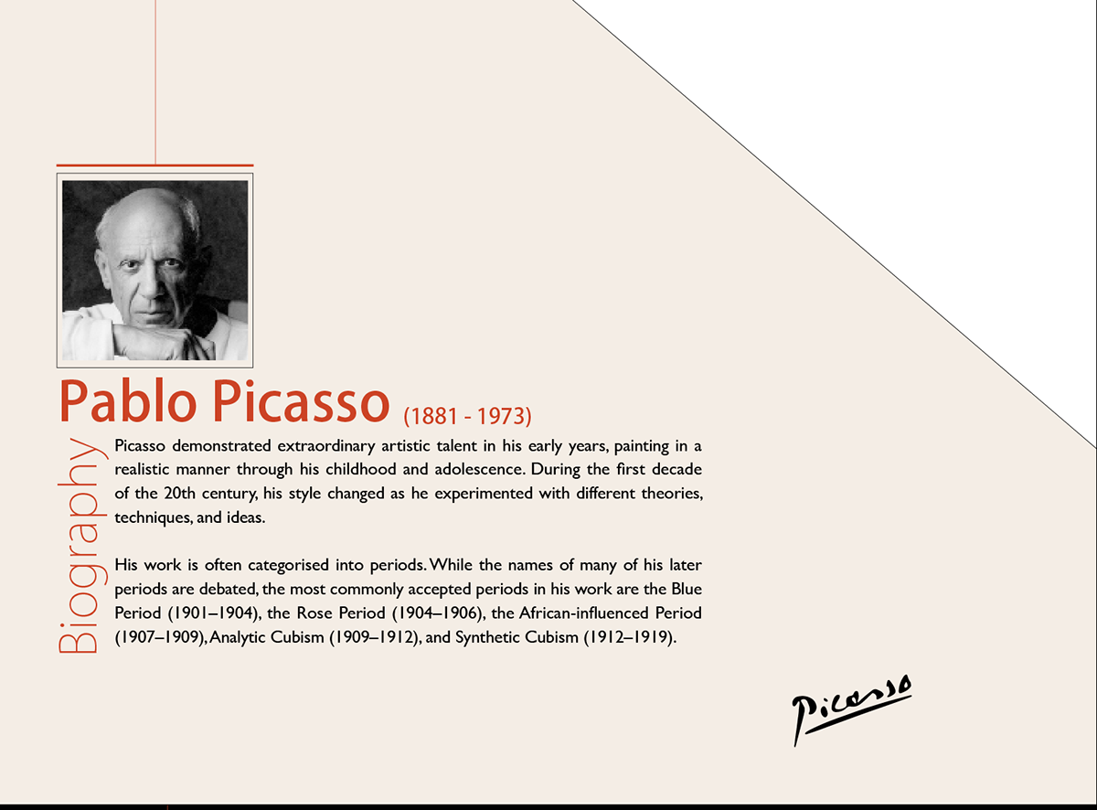 Picasso Exhibition  sapin abstract logo abstract design bull logo mailer exhibition mailer