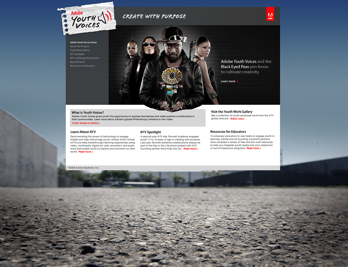 Black Eyed Peas psa interactive design tv spot aj joseph Amar Joseph AJ